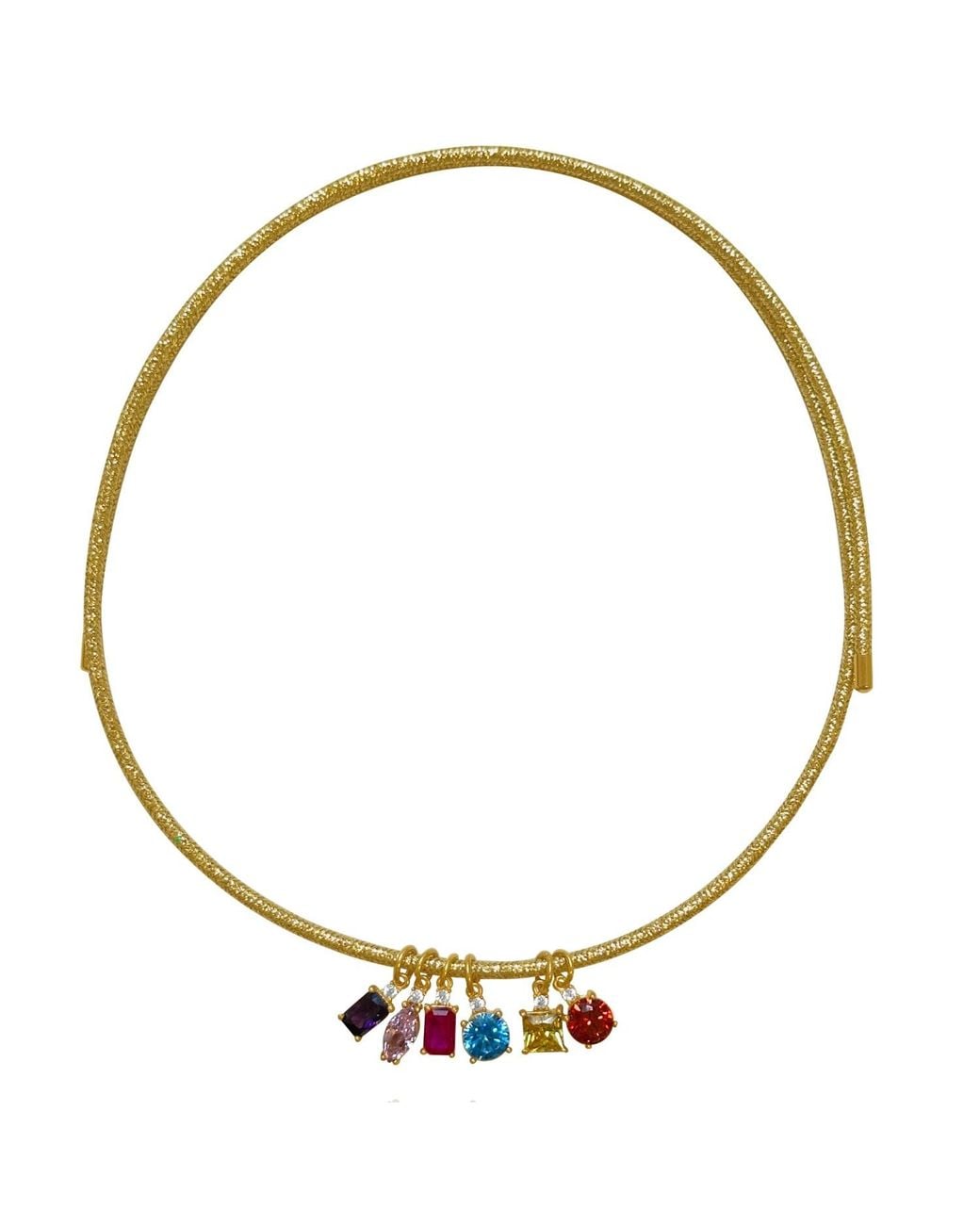 Eyeconic by Samar Ajram Metallic Zodiac Birthstone Magnetic Rope Necklace Bracelet