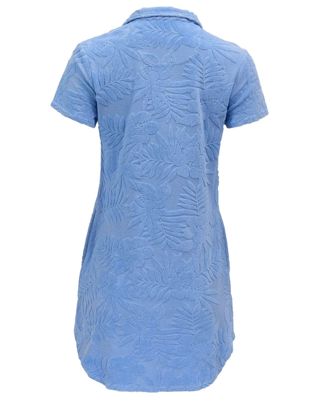 Lords of Harlech Blue Josephine Terry Toweling Dress