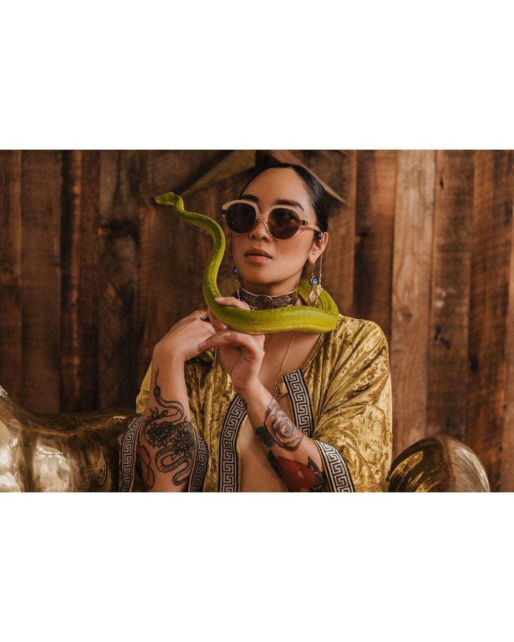 We the Stars Brown Eye Of Horus Sunglasses