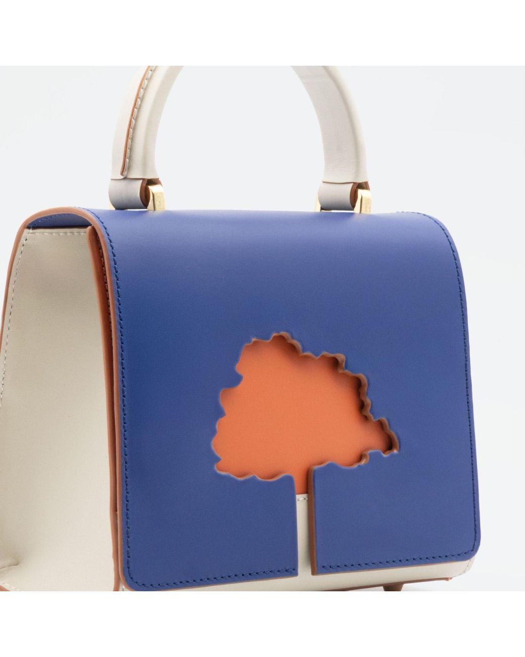 Absurde Blue One Way & Small Leather Shoulder Bag