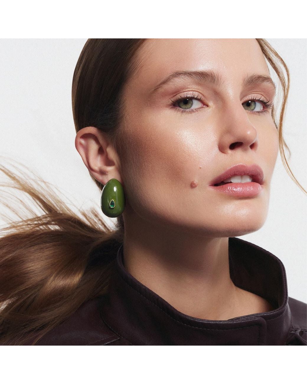 Saule Label Green Nelle Earrings
