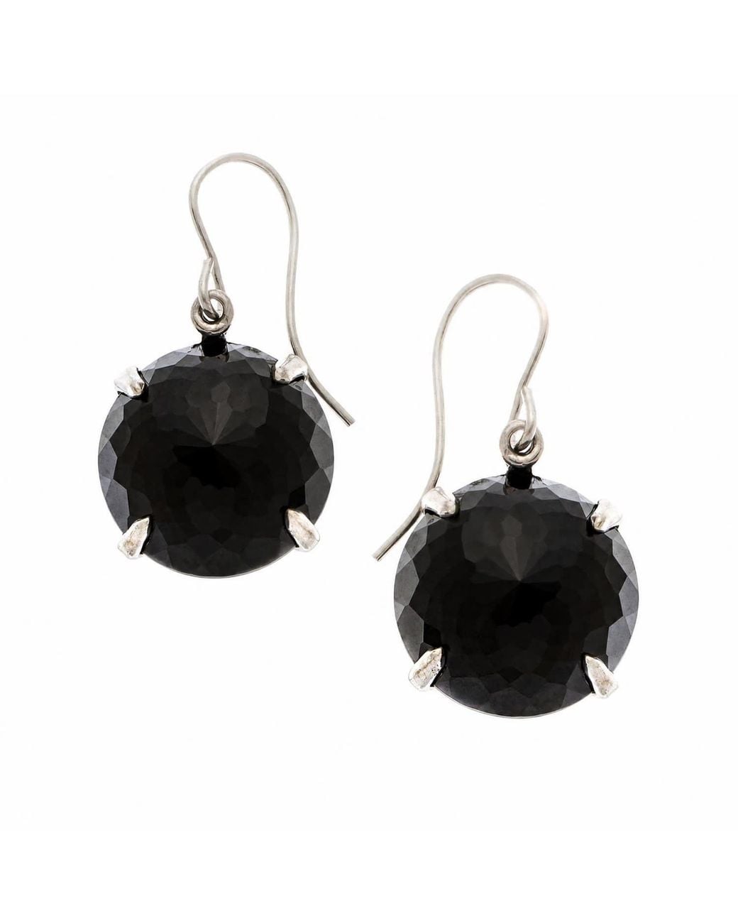 Heather Hawkins Jewelry Black Radiate Gemstone Drop Earrings