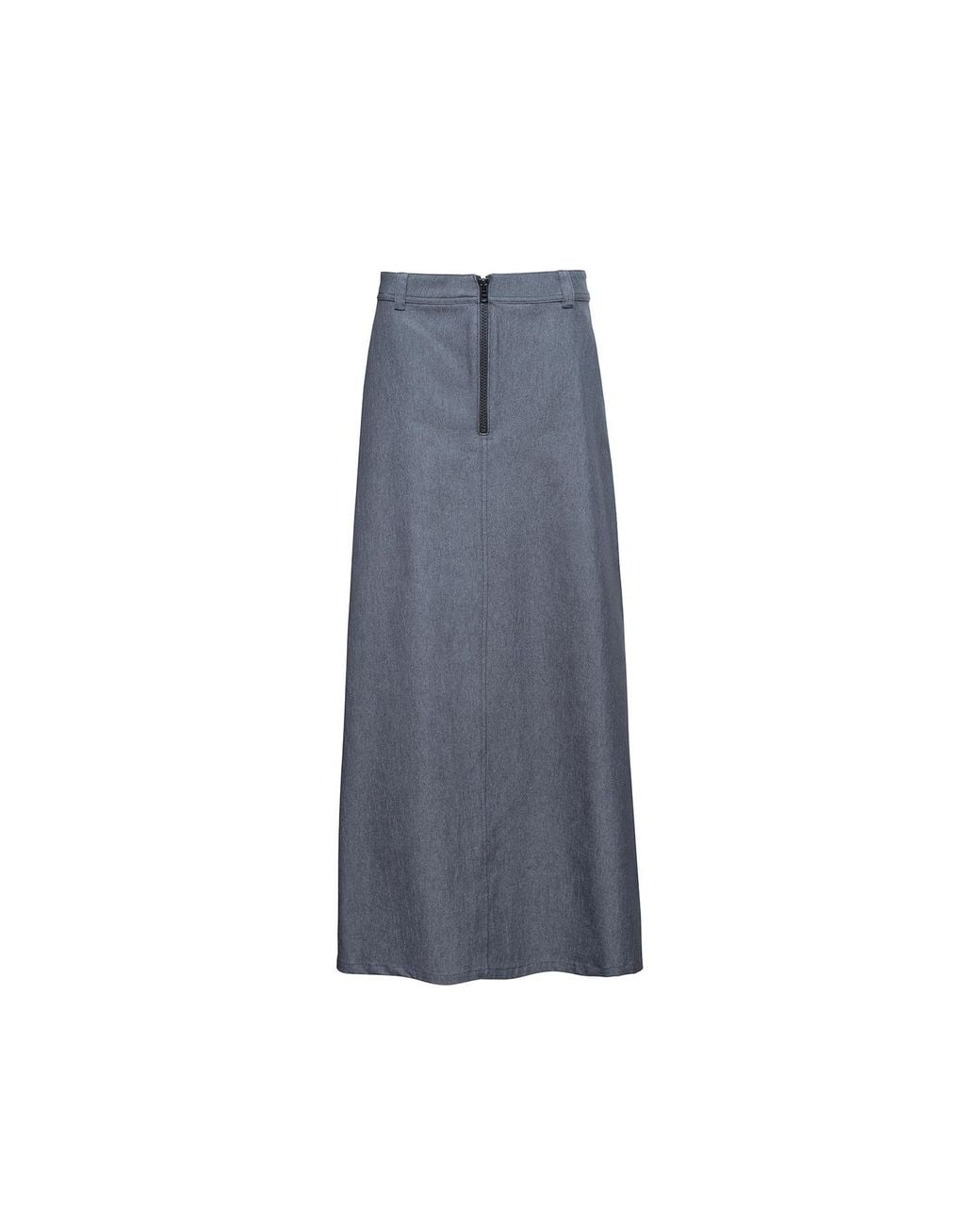 Audrey Vallens Blue Miss Av Maxi Skirt