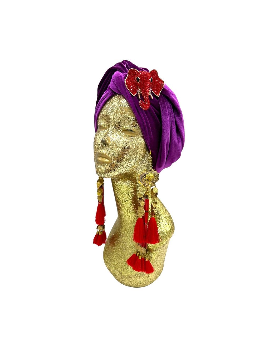 Julia Clancey Red Plum & Ruby Nellita Dream Turban