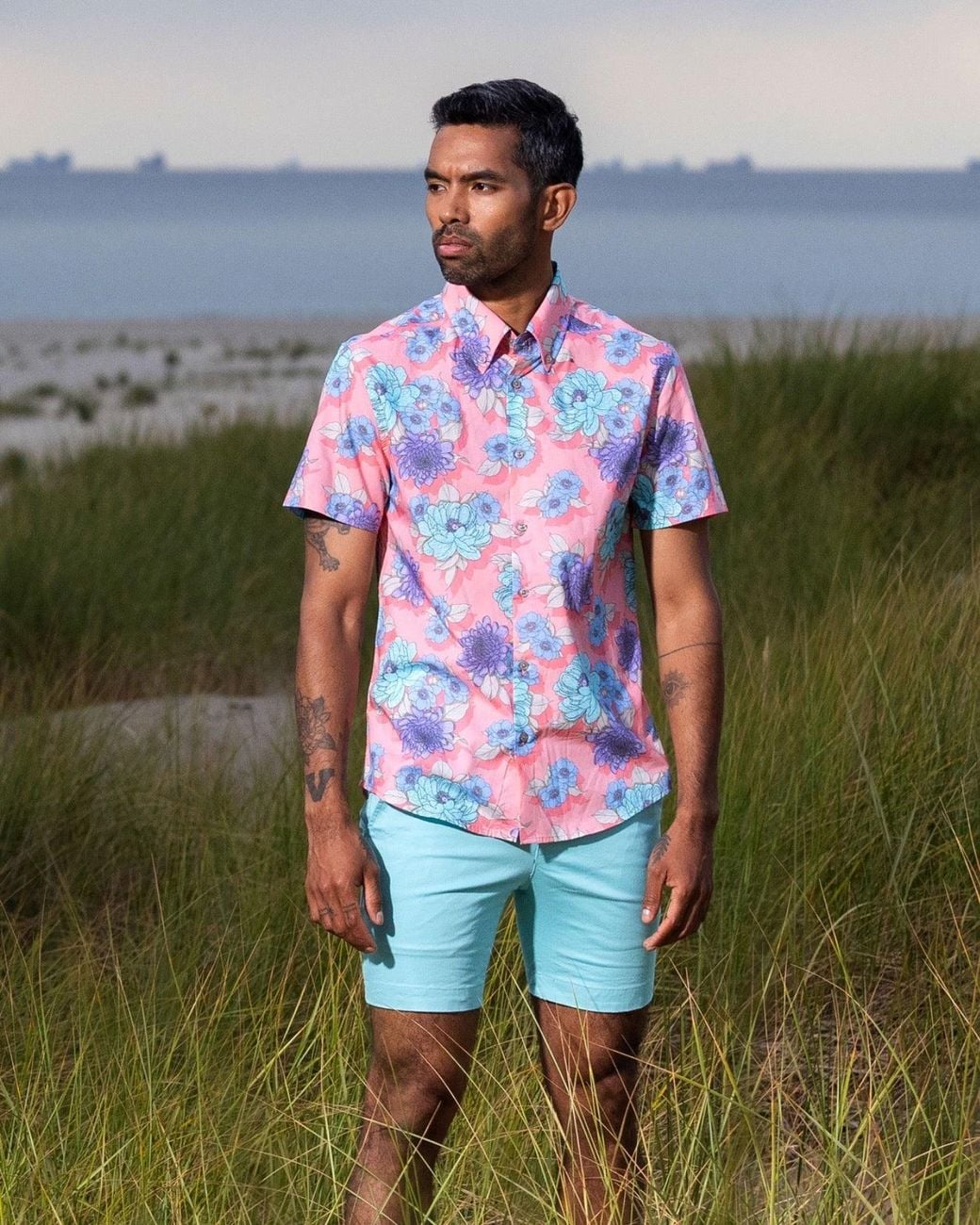 Lords of Harlech Blue John Shorts for men