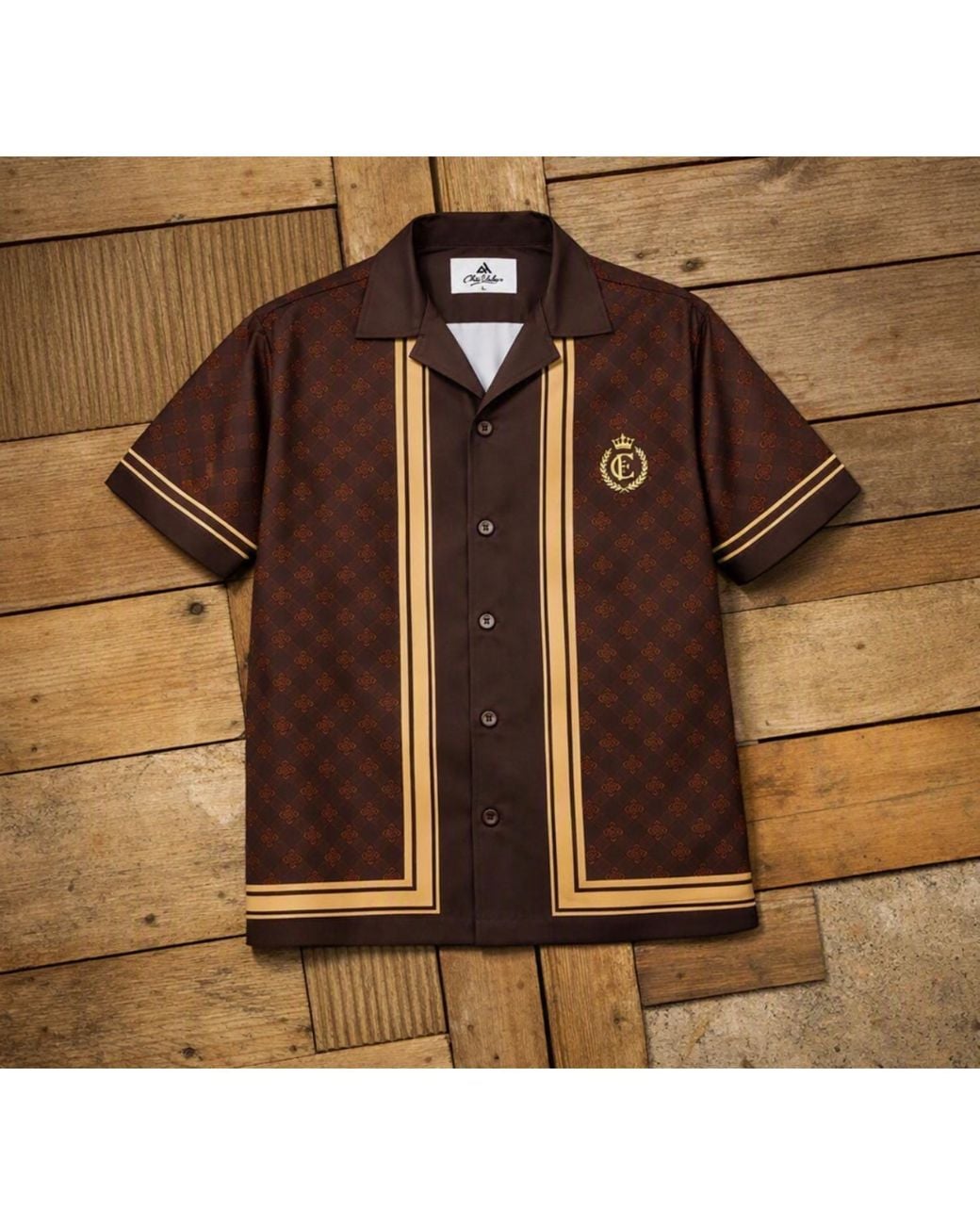 Chic Urban Brown Nocturne Shirt for men