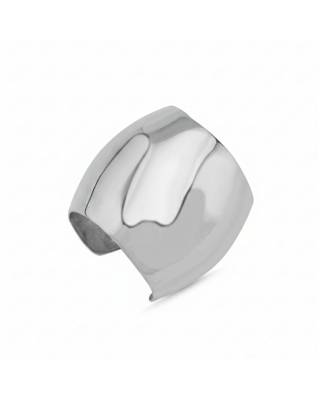 LINYA JEWELLERY White Jeni Big Ear Cuff
