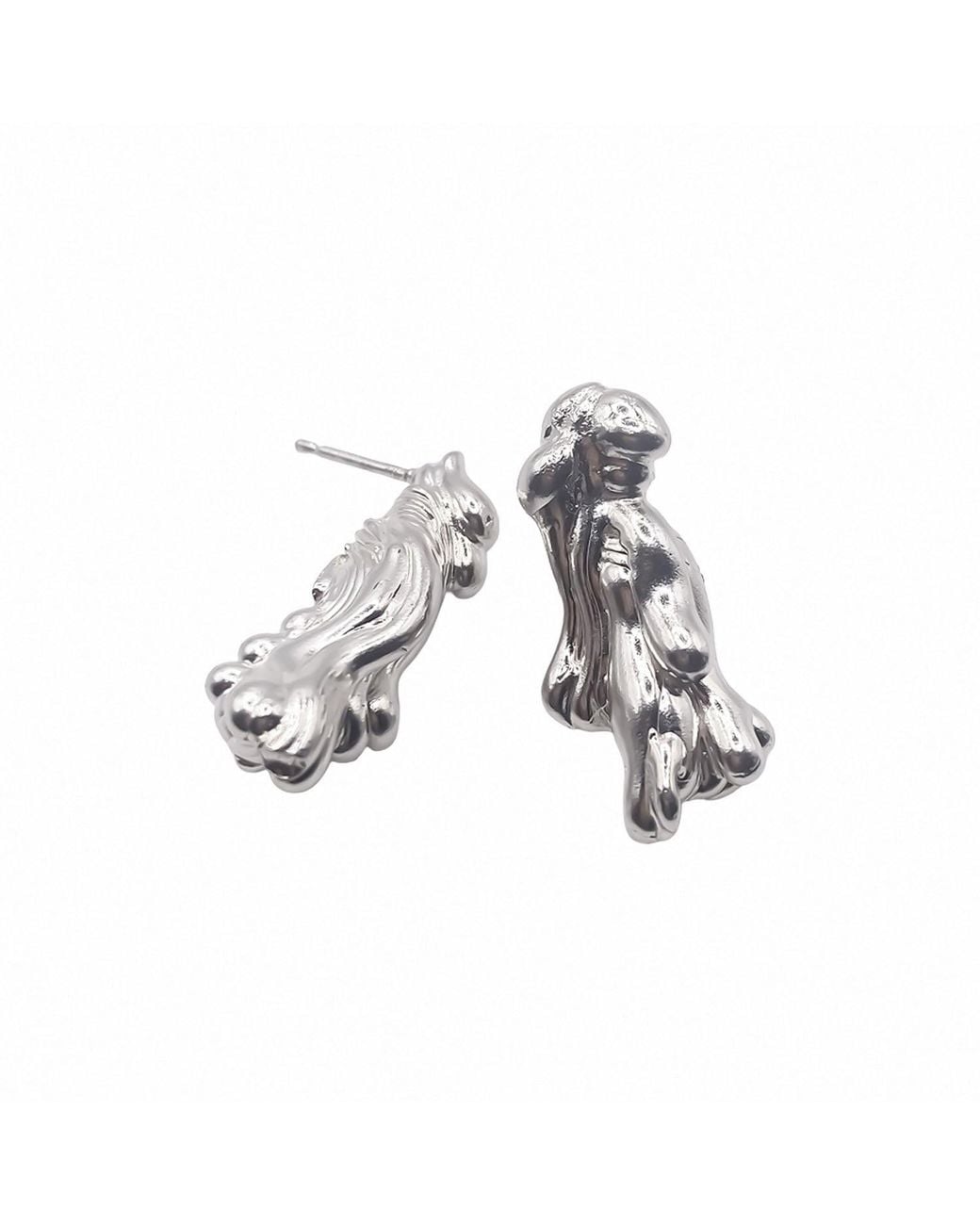 Moca Jewellery Metallic Drop Earrings