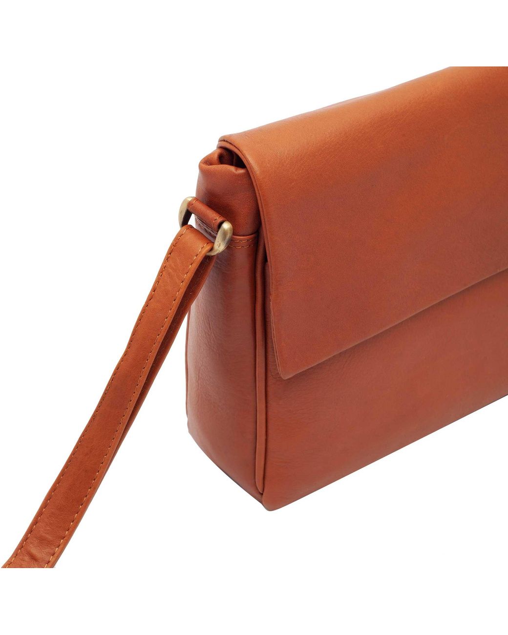 Lloyd Baker Brown Lavasa Leather Crossbody Bag