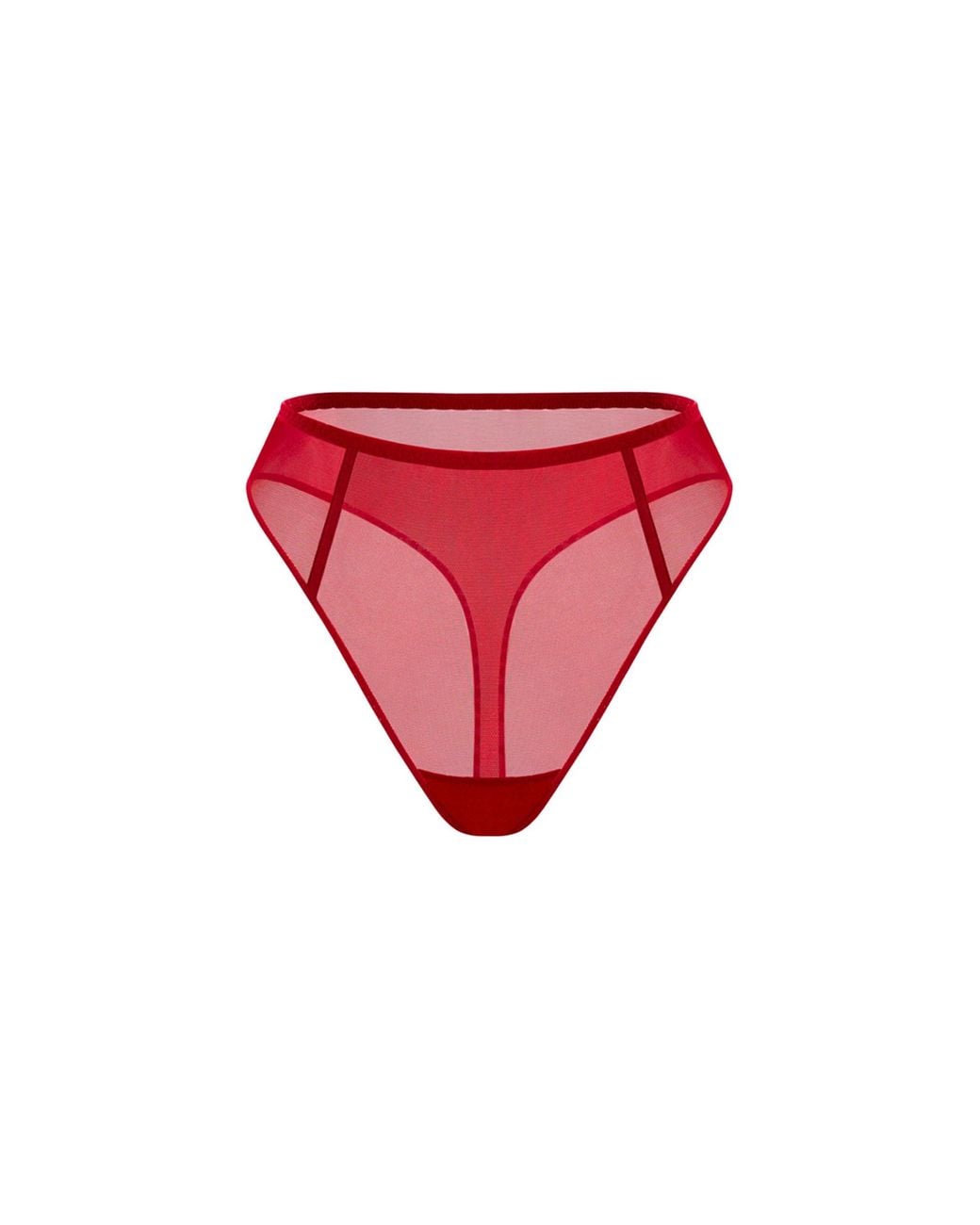 Zhilyova Red Unnamed High-Waisted Thong