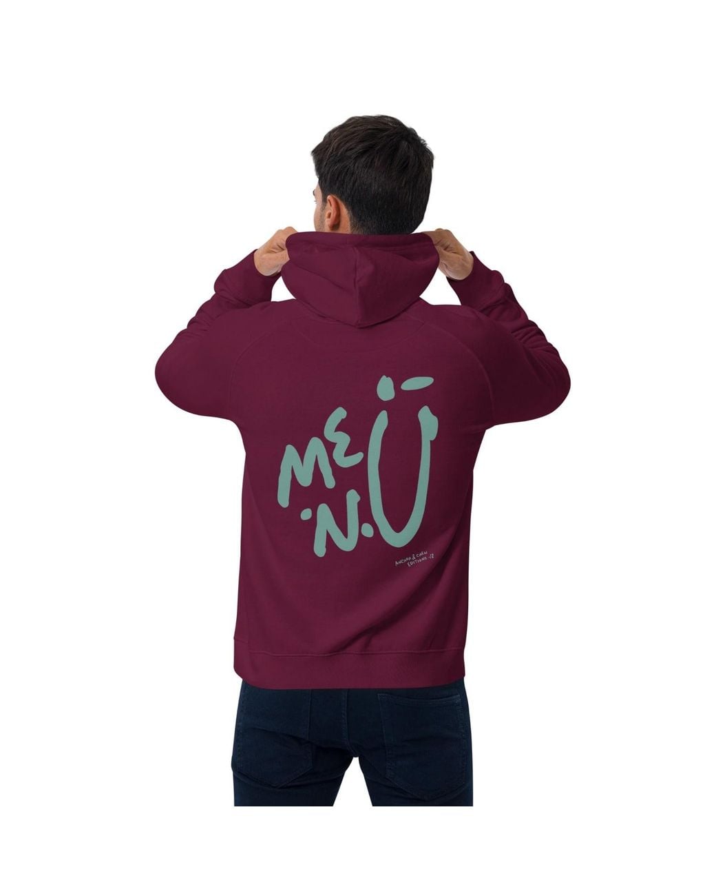 Anchor and Crew Purple Burgundy Twelve Me.N.U Editions Organic Cotton Hoodie