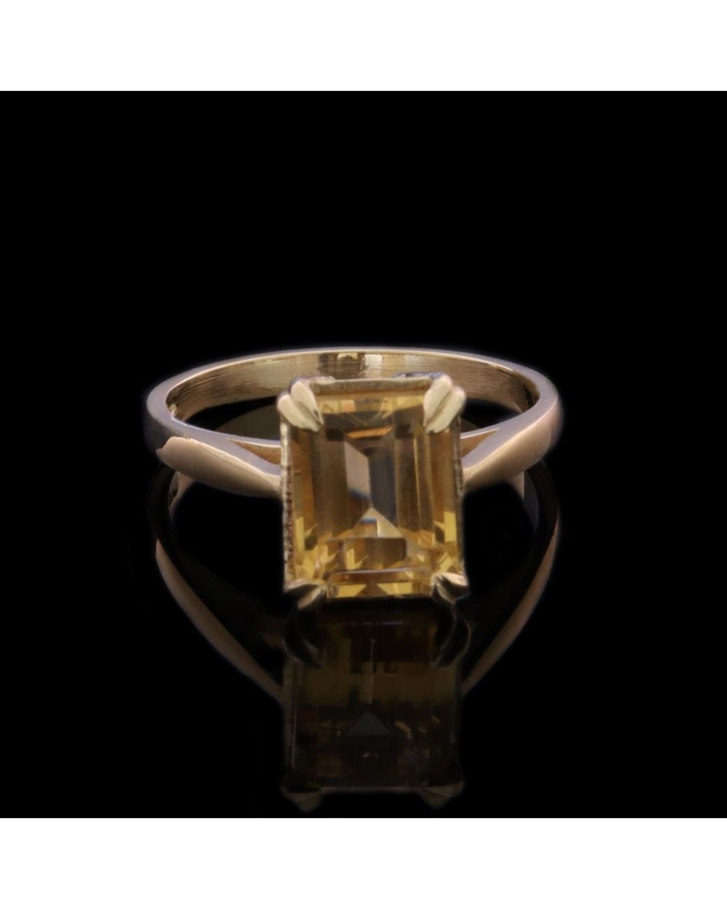 Gabriella Alicia Metallic Citrine And Diamond Ring