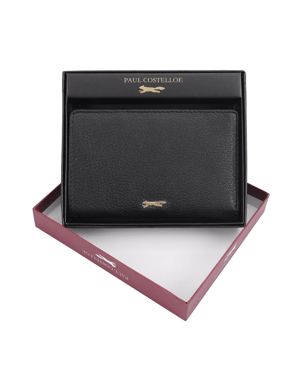 Paul Costelloe Black Solidago Leather Purse