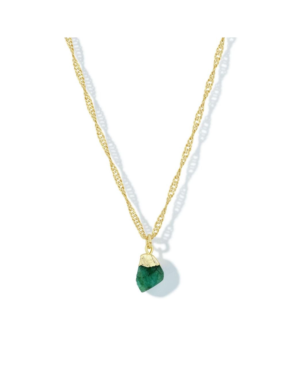 Formation Co. Jewellery Metallic Mohica Emerald Necklace