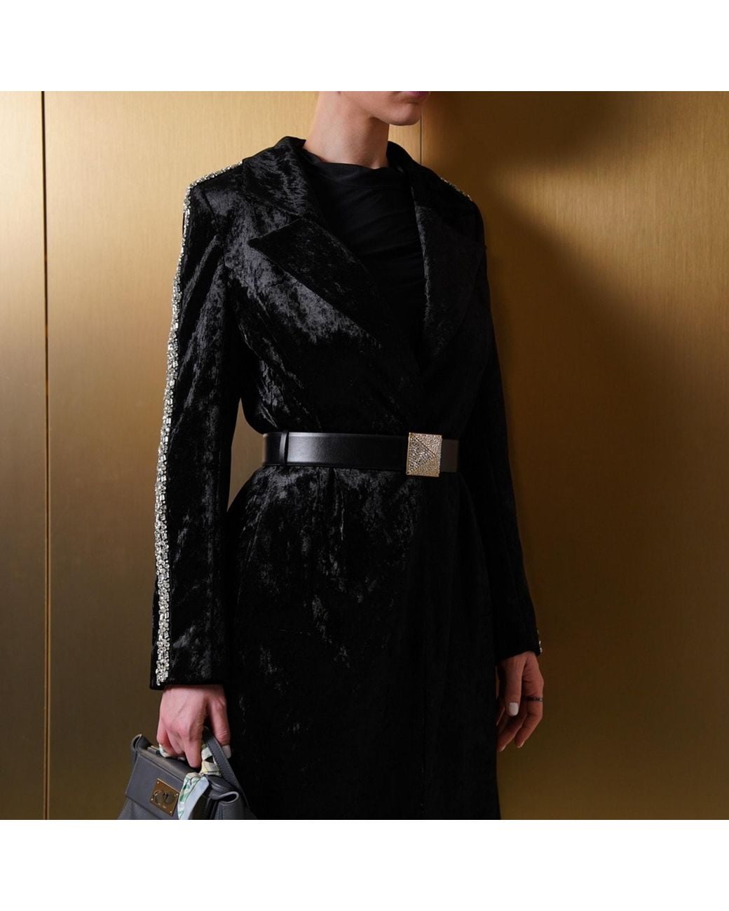 Roqaia Fashion House Black Midnight Sovereign Jacket