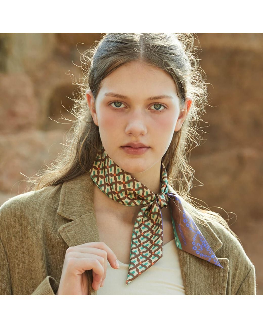 Ana Maison Multicolor Pleasant Retro Twilly Scarf