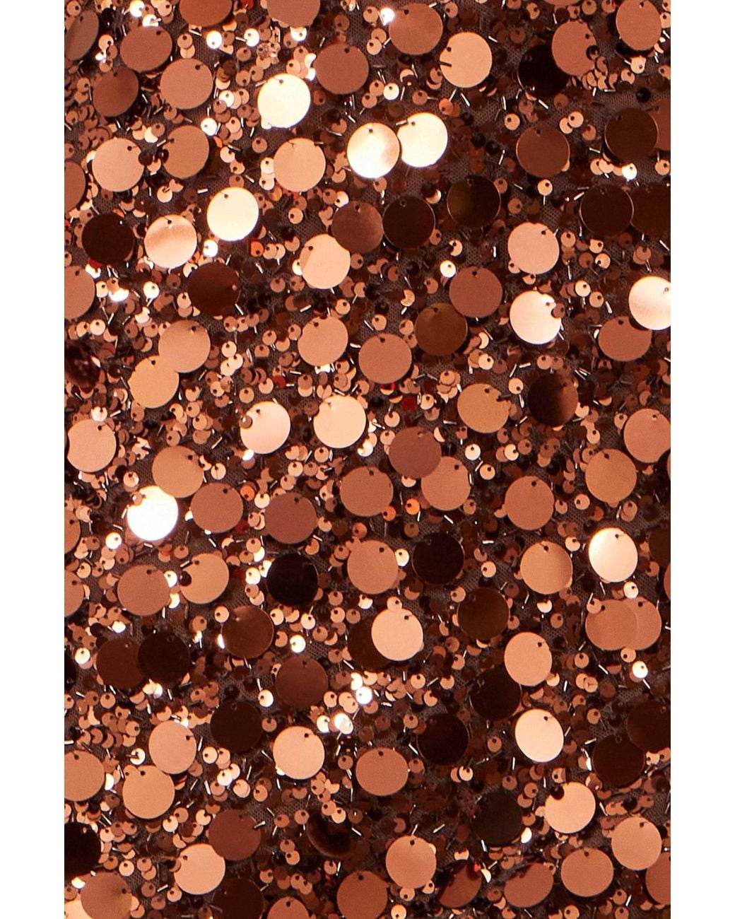 Yumi' Brown Copper Big Sequin Mini Skirt