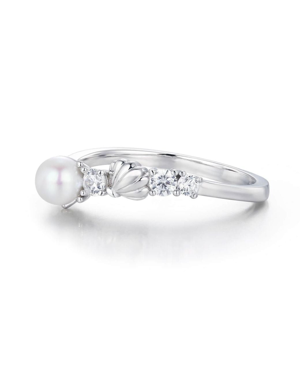 Azura Jewelry New York White Abyssal Pearl Ring Vermeil