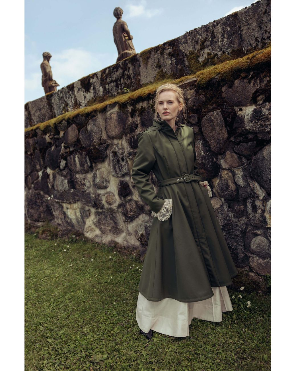 RainSisters Green Winter Coat: Moss