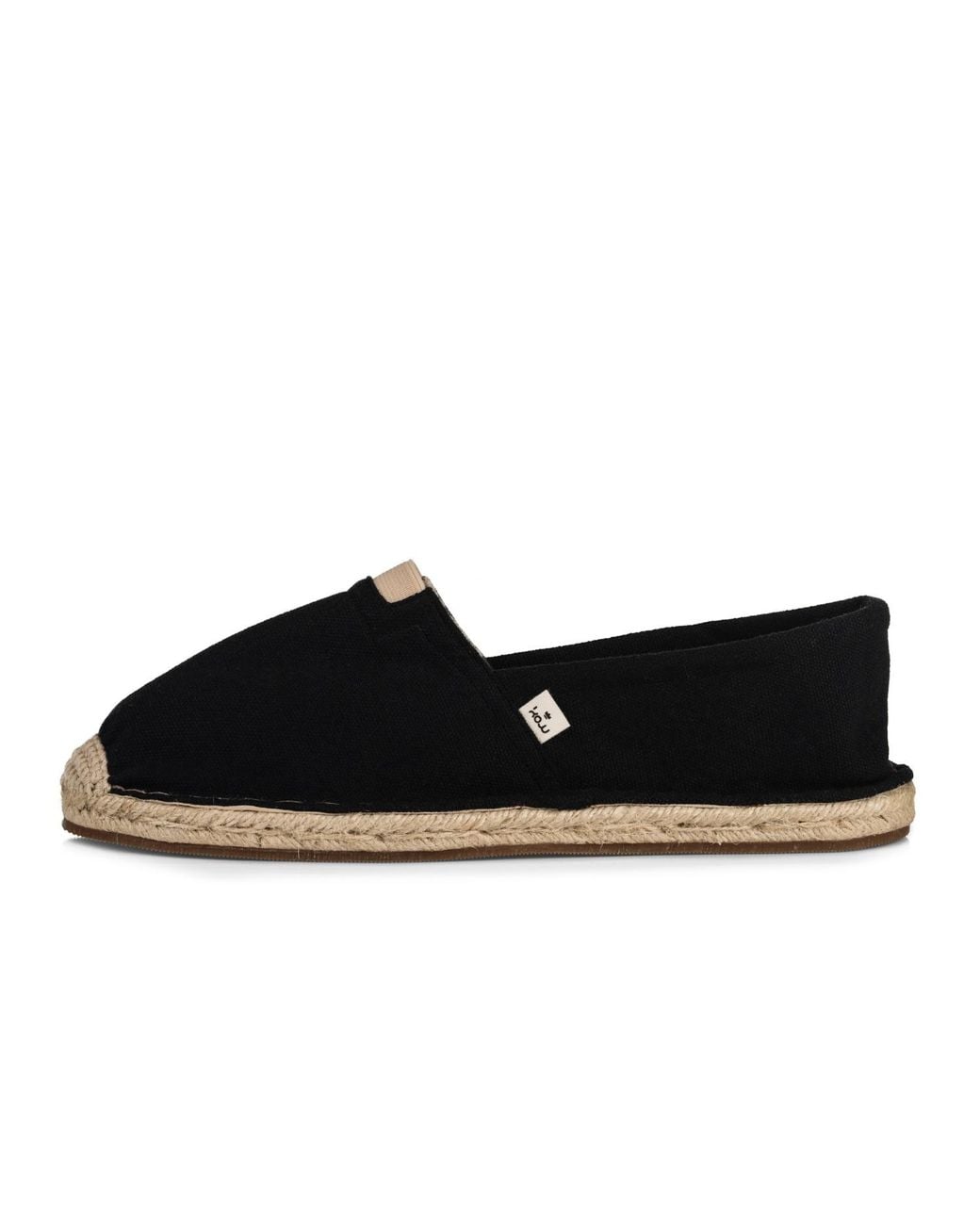Kingdom of Wow Black Vegan Lace Up Espadrille Sneakers