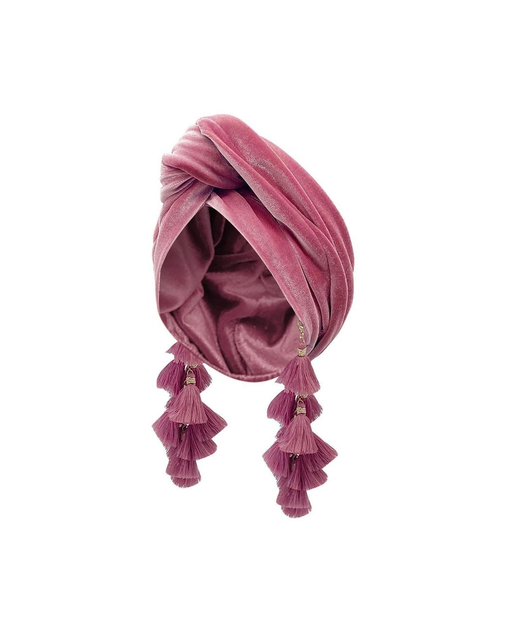 Julia Clancey Red Chacha Dusky Velour Turban
