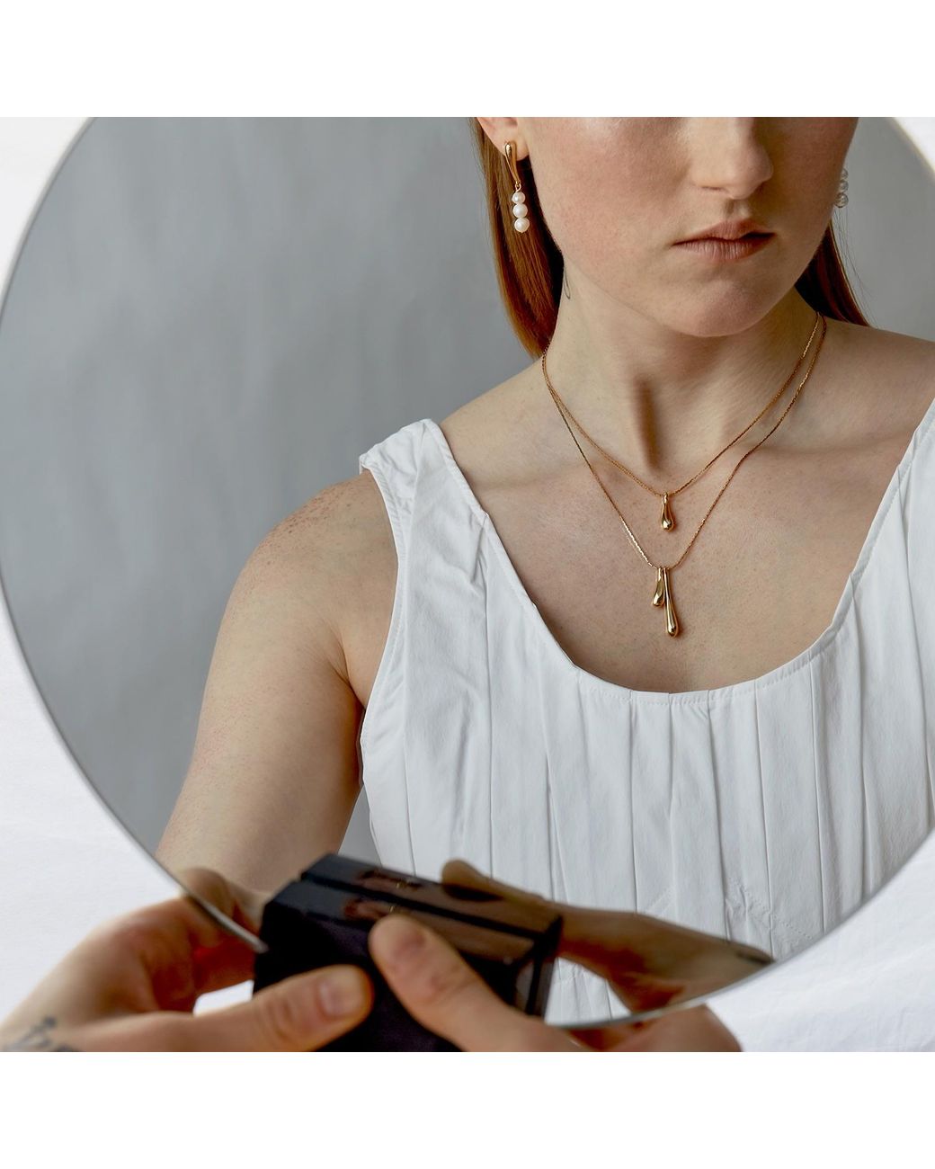 Biko Jewellery Metallic Droplet Pendant