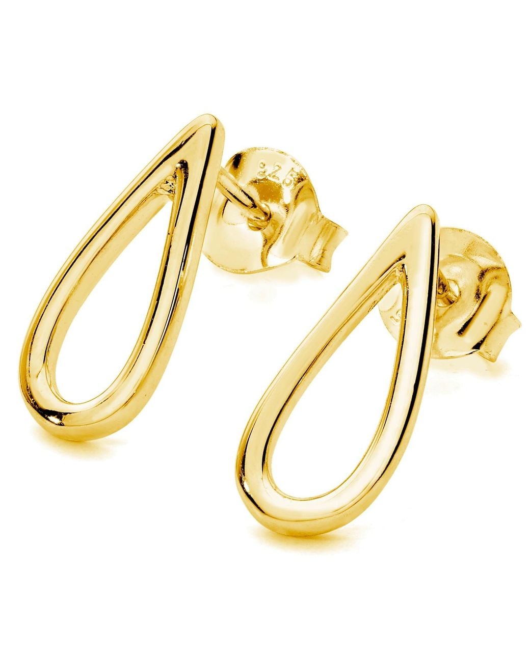 Lucy Quartermaine Metallic Petal Studs