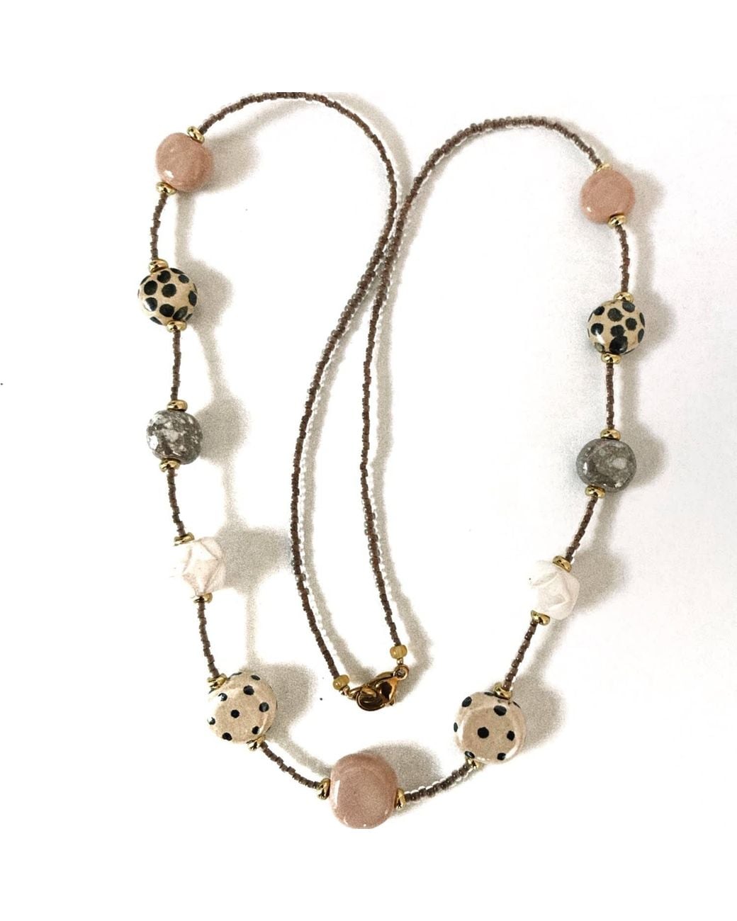 Lala Salama Metallic Neutrals Neema Dainty Necklace