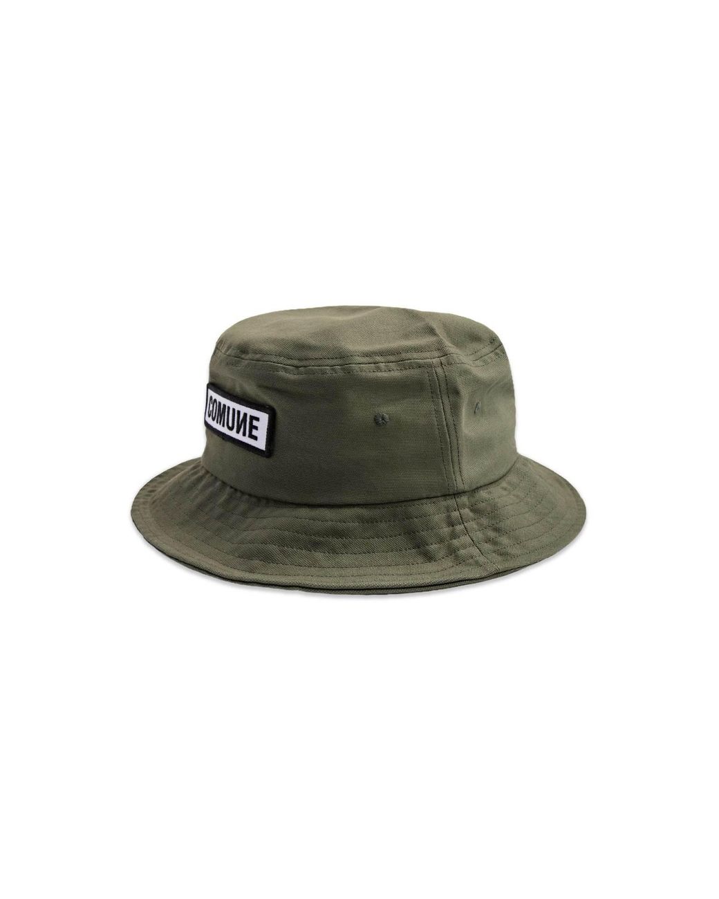 Comune Green Patch Bucket Hat for men