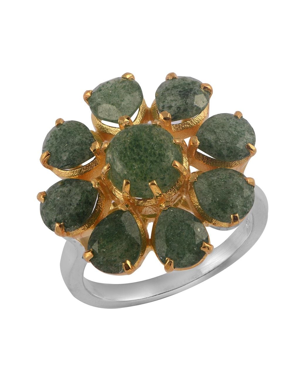 Emma Chapman Jewels Green Boston Strawberry Onyx Ring