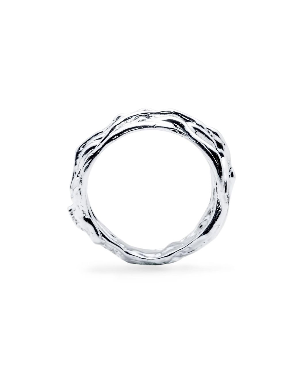 Mercela Metallic Woven Statement Ring – Chunky Textured Cocktail Ring Gift For Her