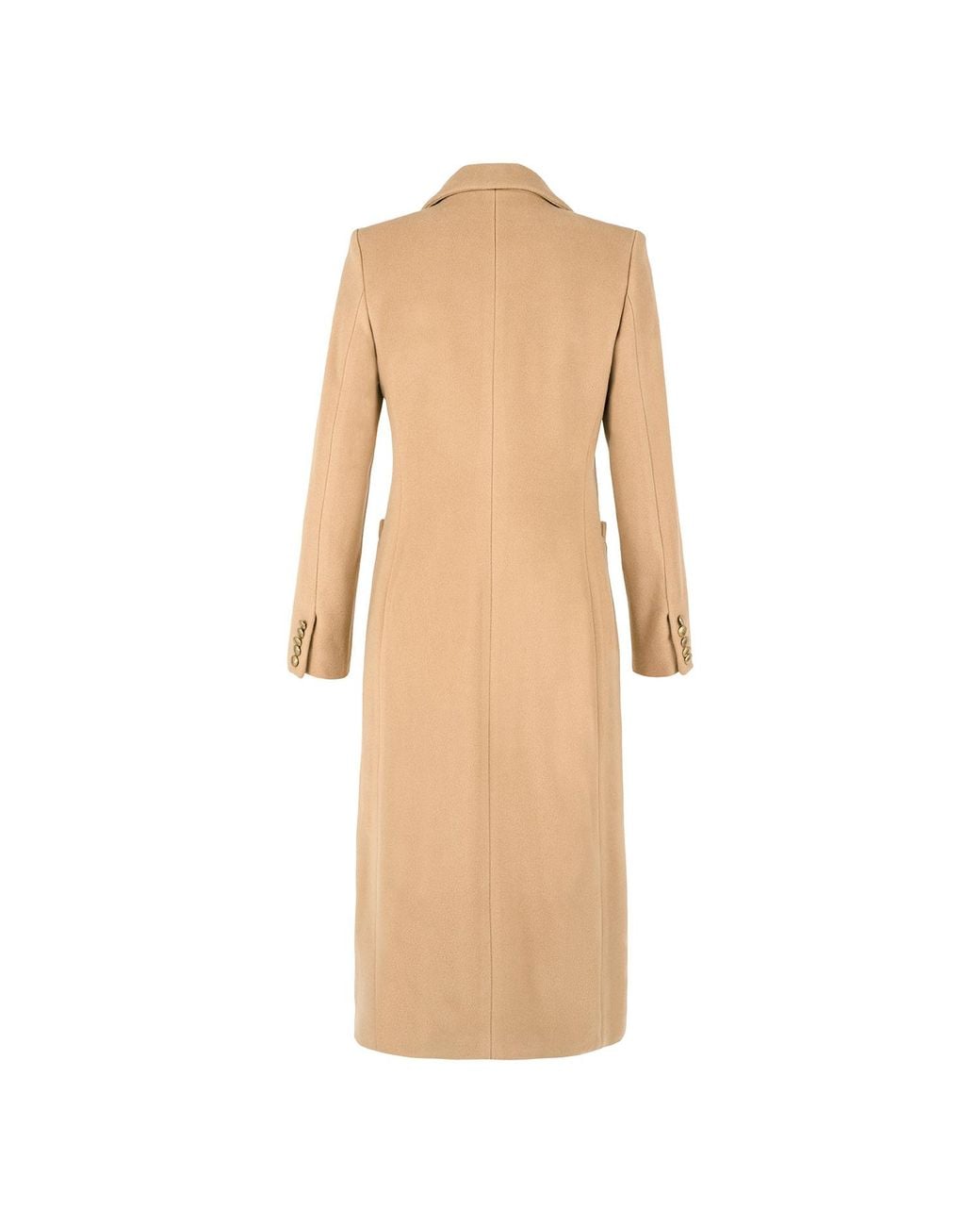 ALINA CERNĂTESCU Natural Neutrals Forum Double-Breasted Midi Wool Coat