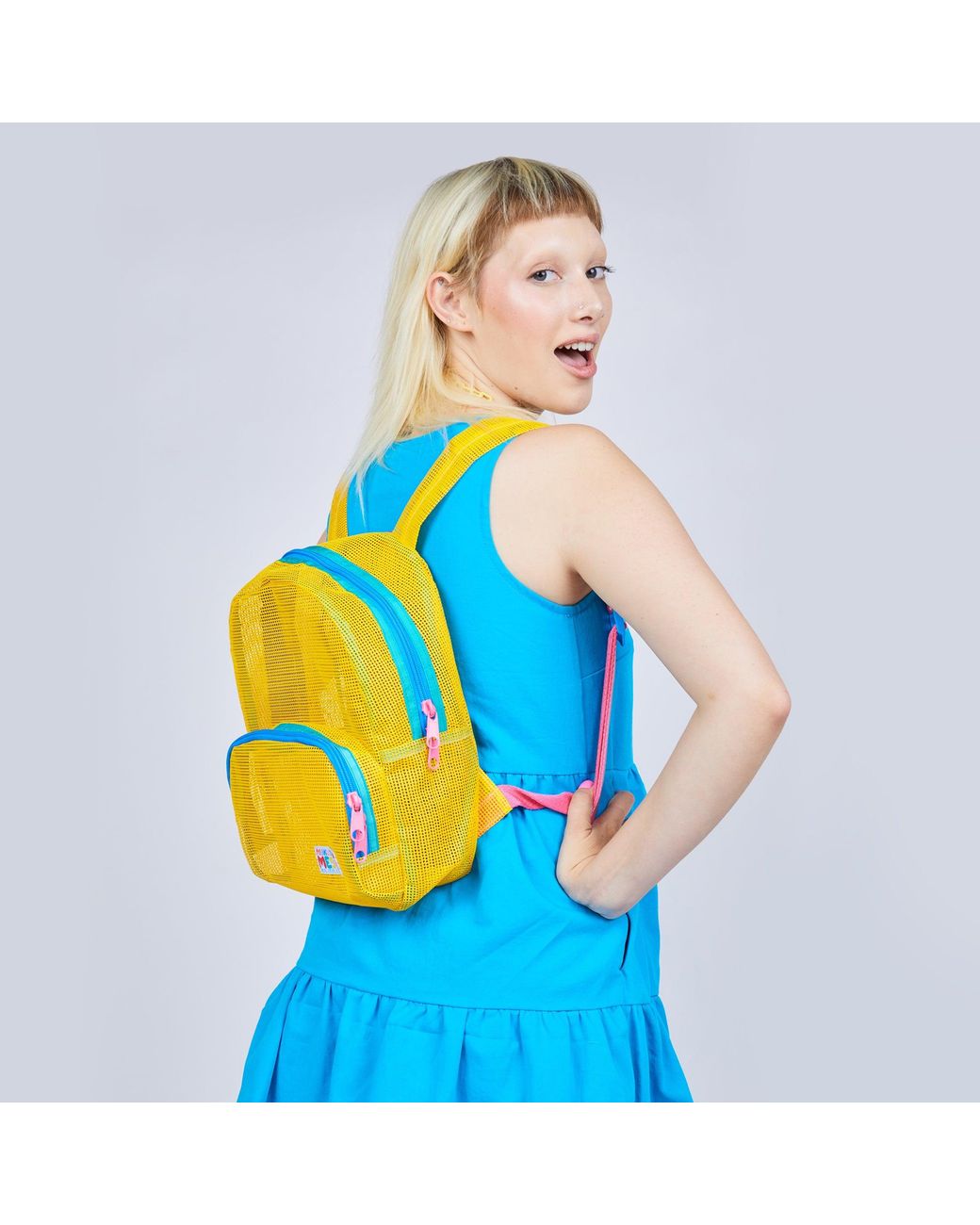 Mokuyobi Yellow Yolk Mesh Mini Backpack