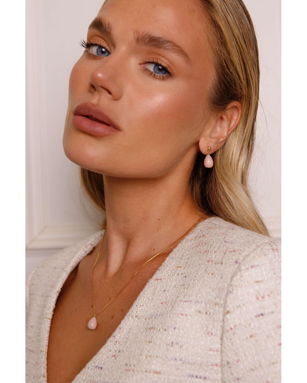 Katy Faye Metallic October Opal Necklace