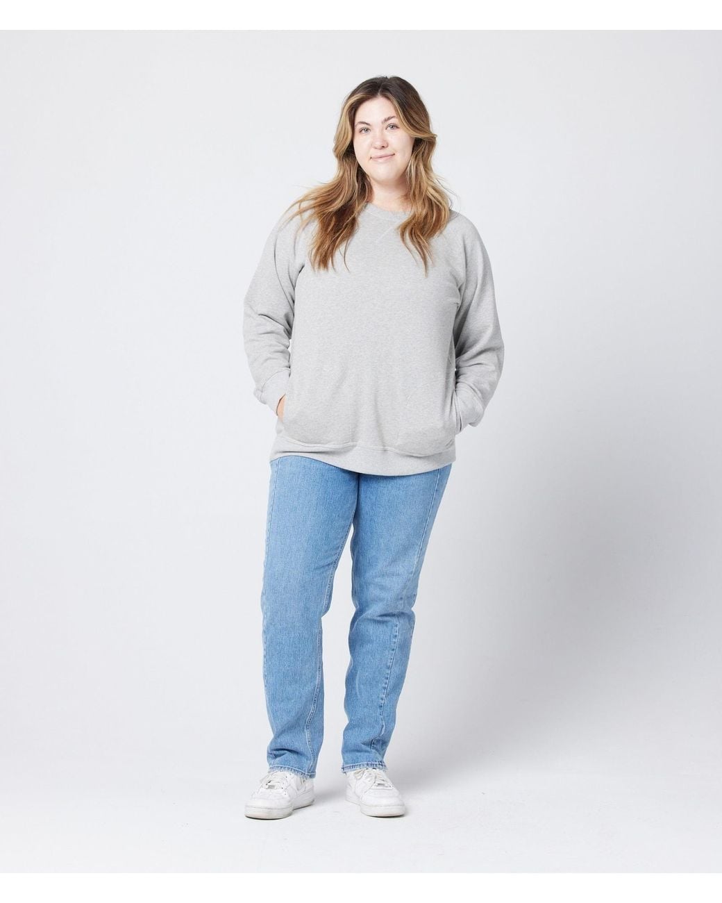 Known Supply Gray Pocket Crewneck Sweatshirt