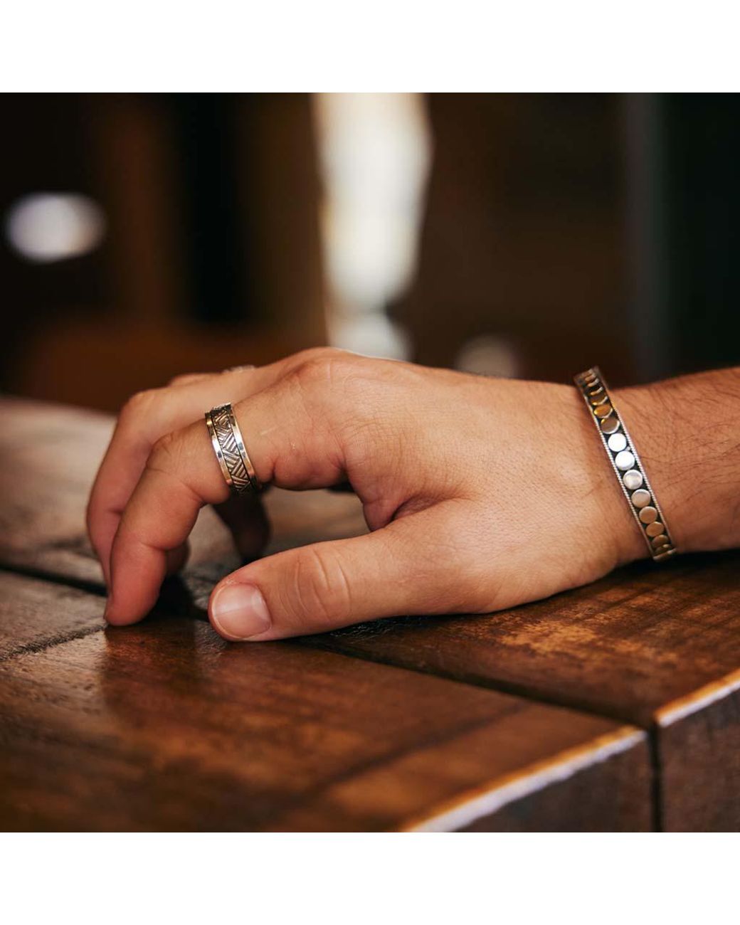 Charlotte's Web Jewellery Metallic Maharaja Cuff Bracelet for men