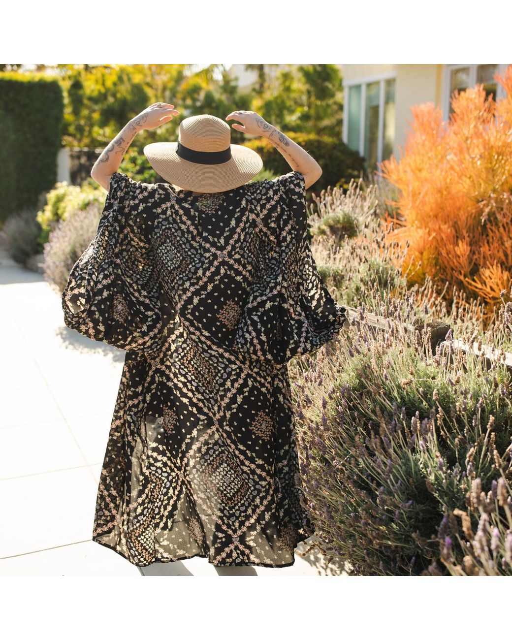 Jennafer Grace Black Antoinette Kimono