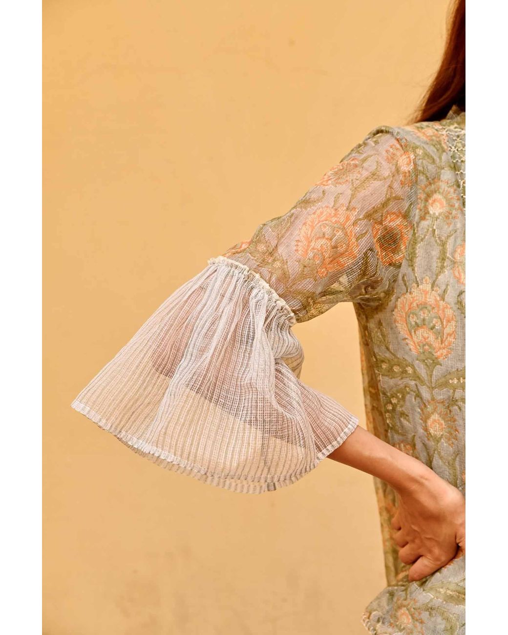 Liminal Gray Poppy Blouse