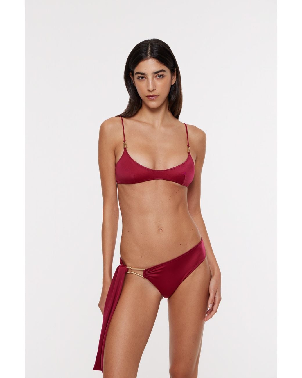 Bianca Resortwear Red Jana Swim Bottom