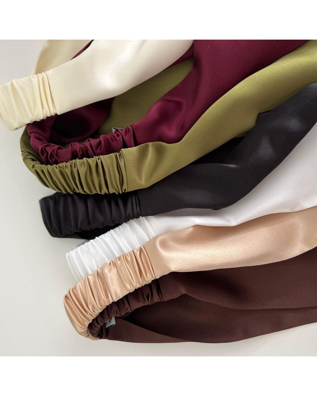 Sylk Red Silk Wide Headband