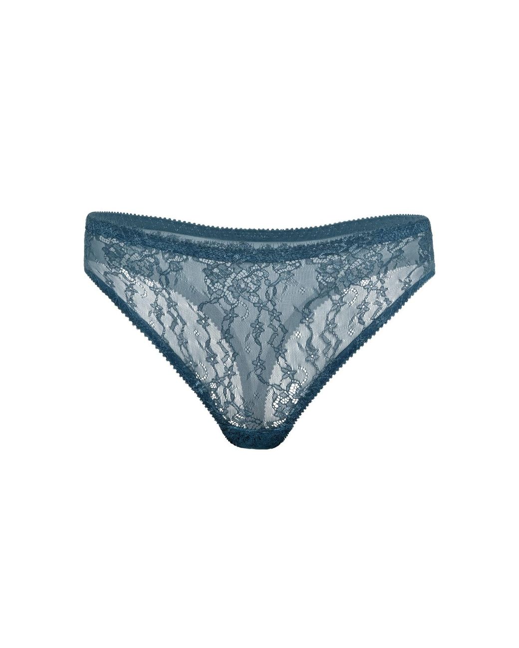 Daily Underwear Blue String Panties Ocean Light