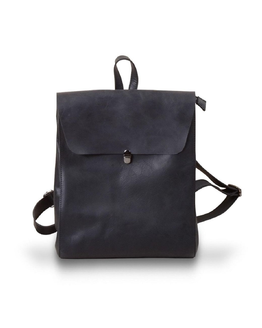 Touri Blue Genuine Leather Slim Backpack
