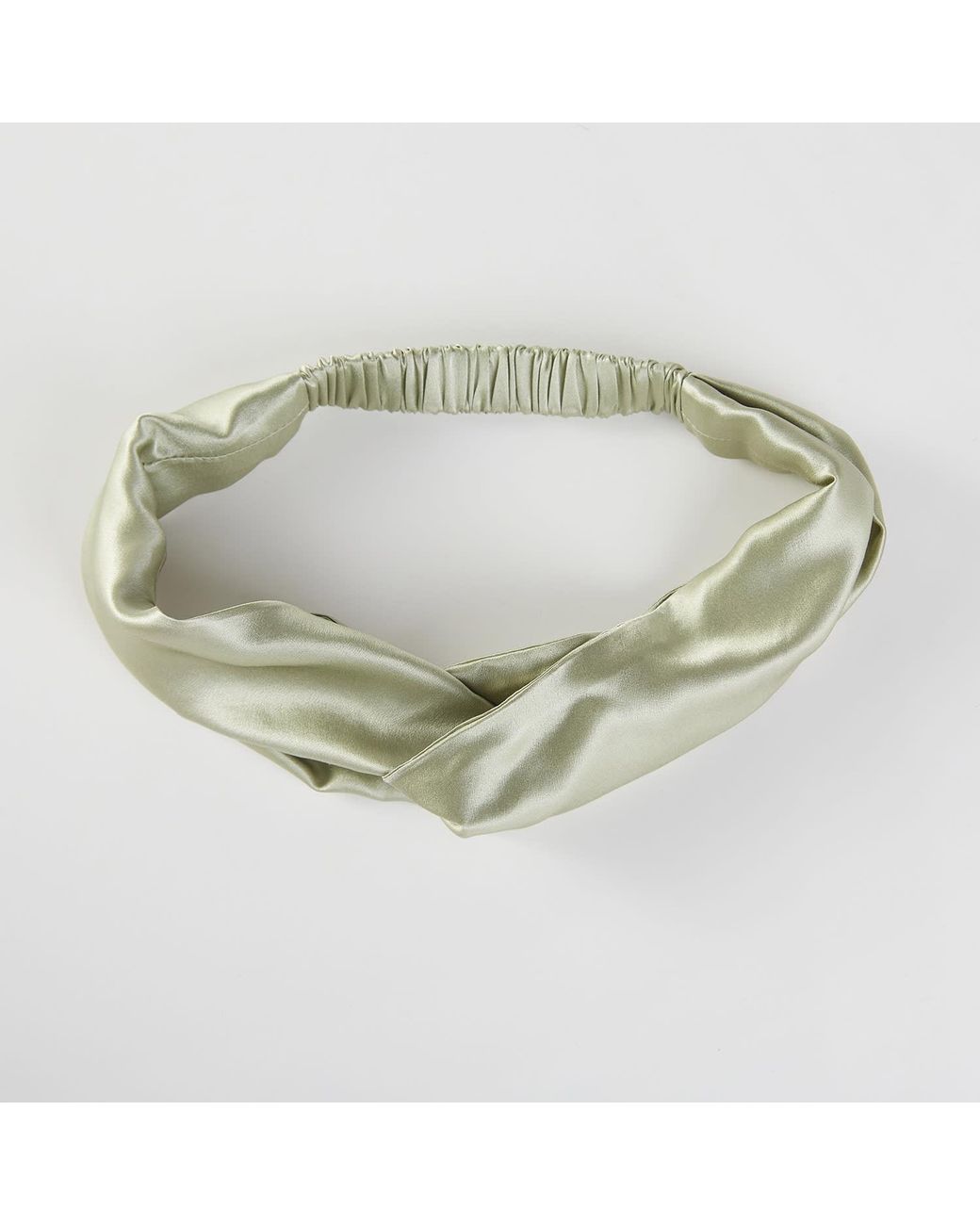 Soft Strokes Silk Green Pure Mulberry Silk Turban Style Headband