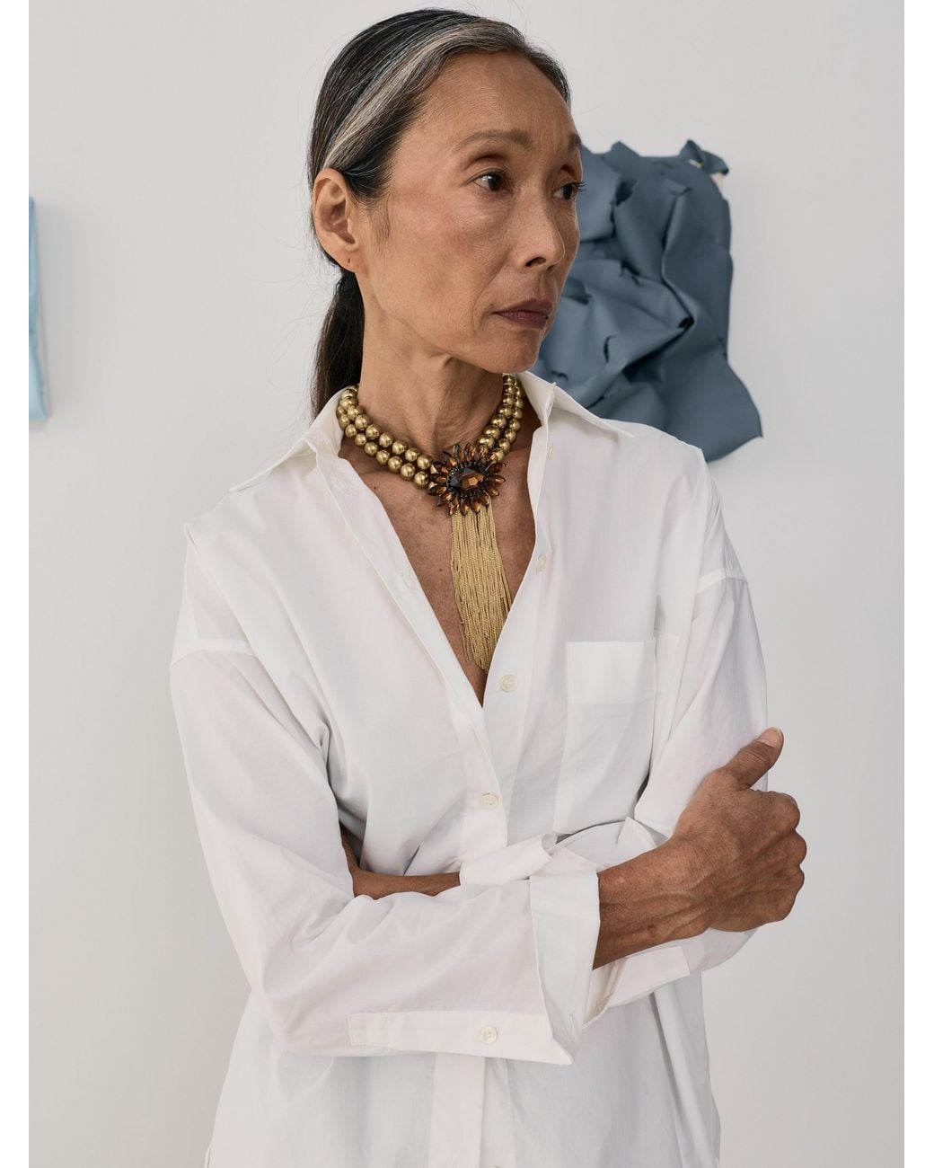 Sita Nevado Metallic Pili Necklace