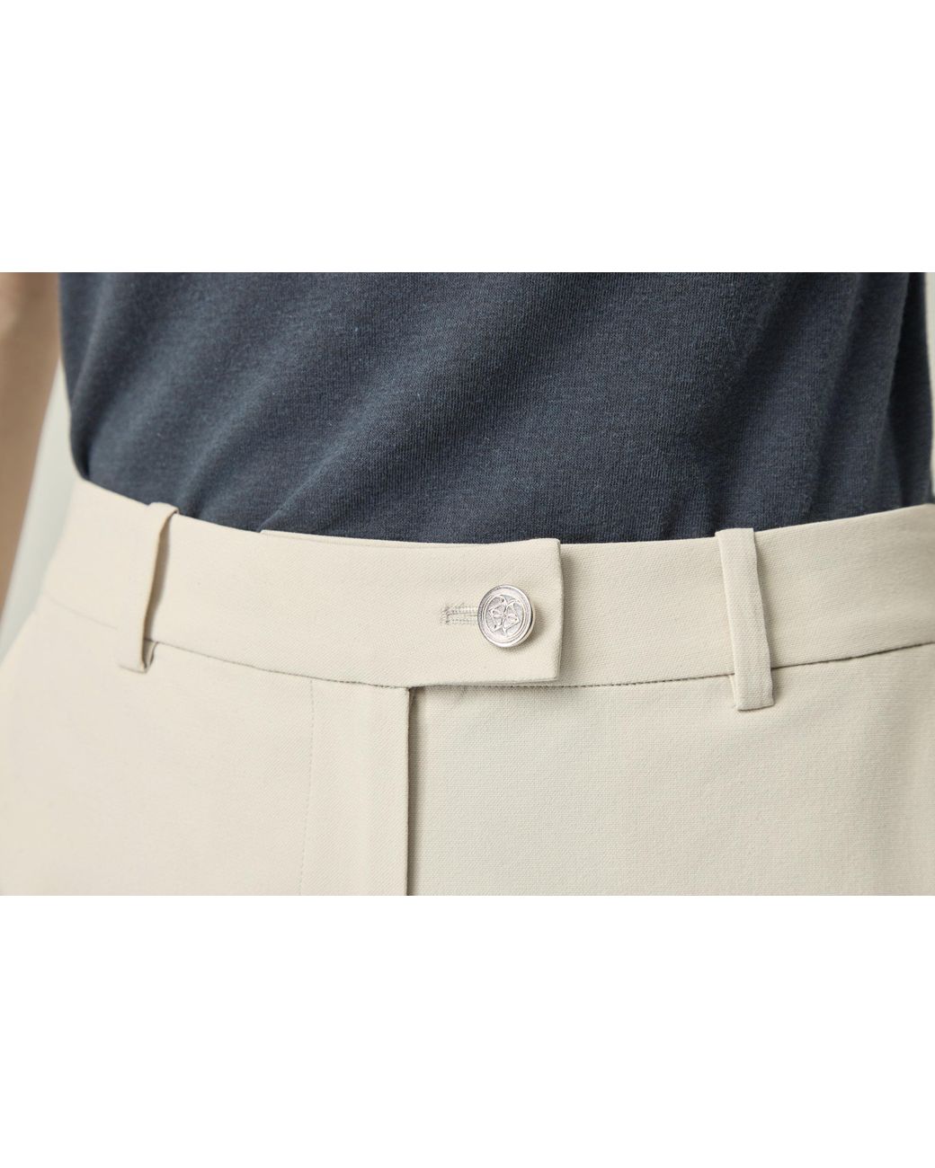 Elune Mode Natural Basic Pants _ Soft Stone