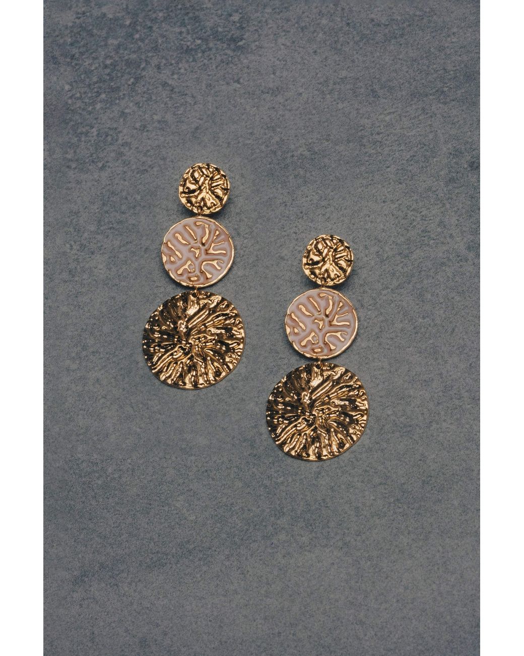 Lavani Jewels Metallic Geyser Earrings