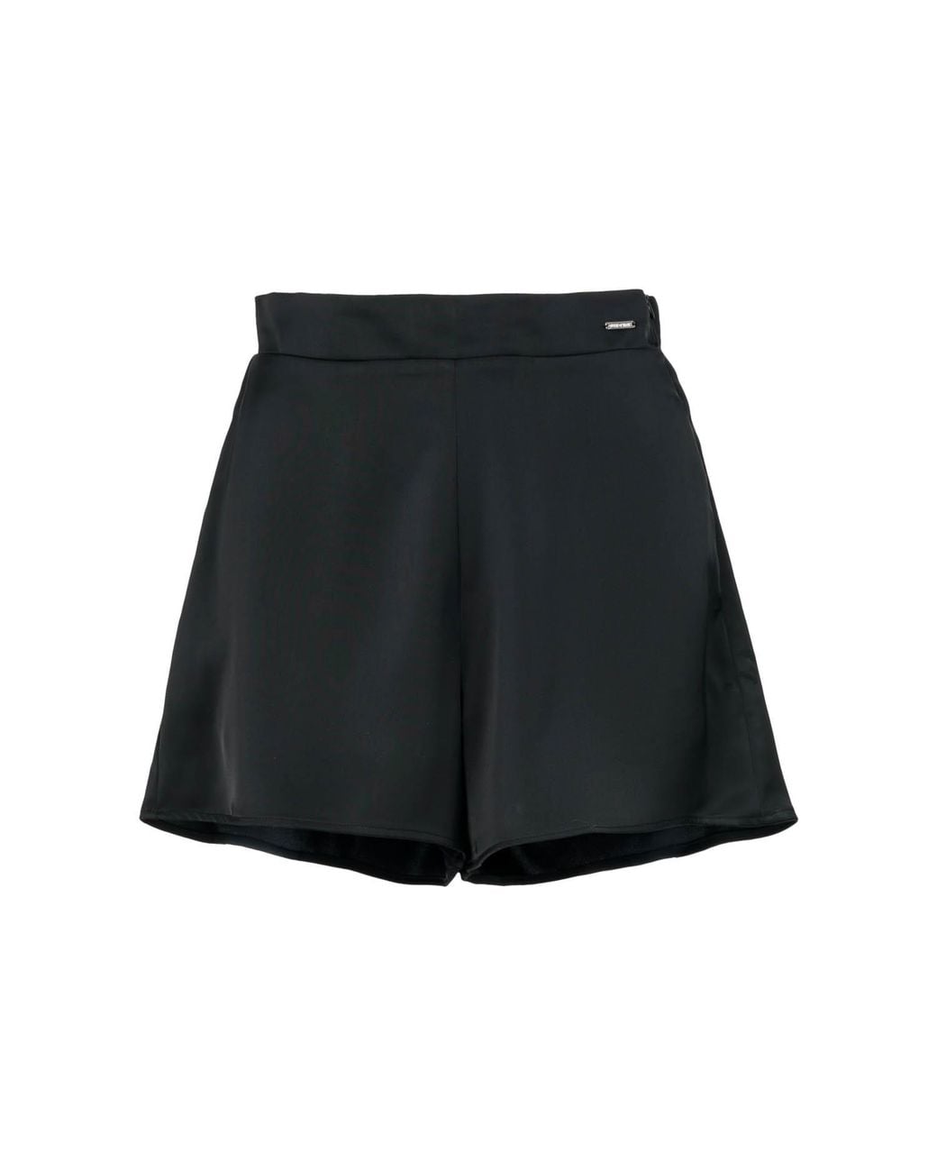 Vazaf Black Satin Shorts
