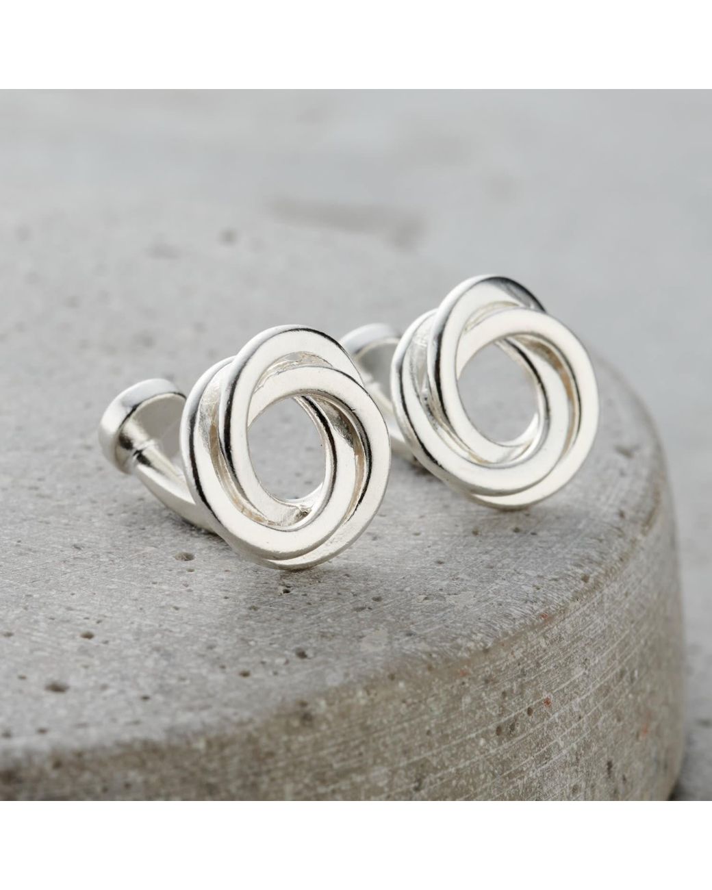Posh Totty Designs Metallic Sterling Russian Ring Cufflinks for men