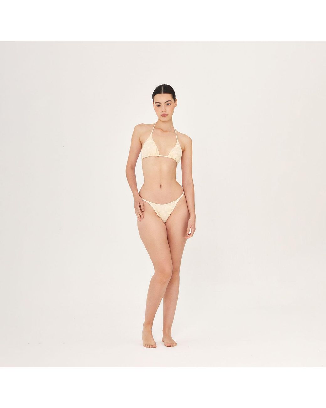Aguaclara White Neutrals La Perle Triangle Top