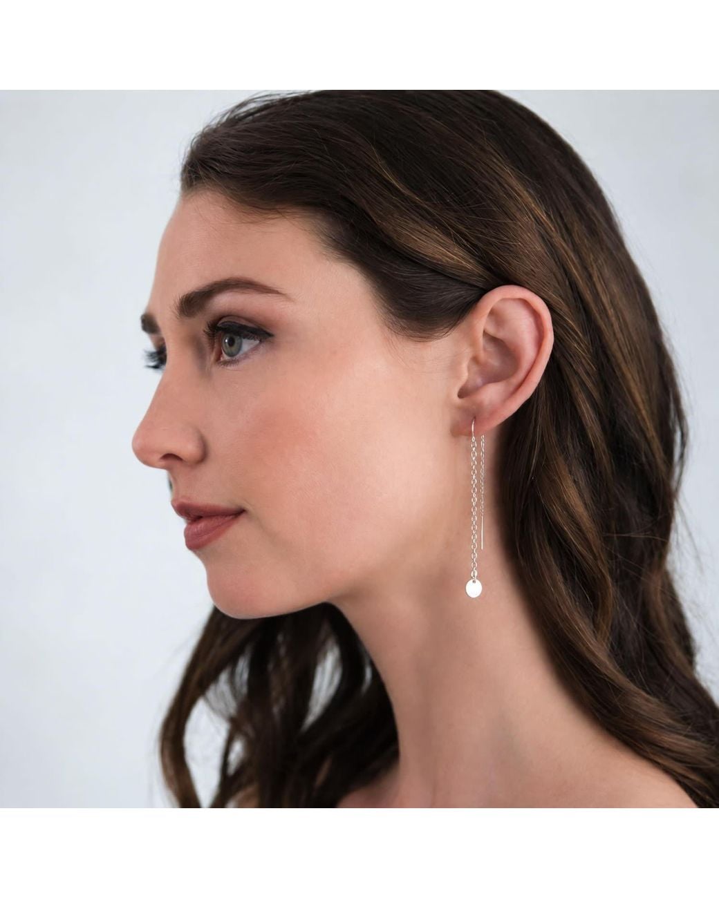 Heather Hawkins Jewelry Metallic Tiny Coin Threader Earrings